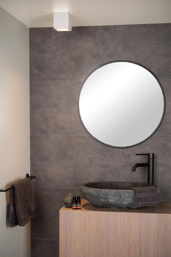 Lucide AVEN - Ceiling spotlight Bathroom - 1xGU10 - IP65 - White - atmosphere 1